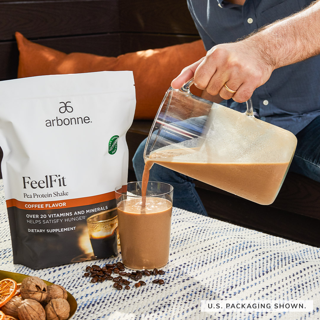 ArbonneCanada's tweet photo. Are you ready to add the taste of coffee back into your days in a healthier way? The NEW FeelFit Protein Shake, Coffee Flavour has finally arrived as a limited-edition Black Friday Special offer! 
https://t.co/icrZWnKPKq
#FeelFit #BlackFriday #VeganNutrition #ArbonneCanada https://t.co/fCKh3tt0ra