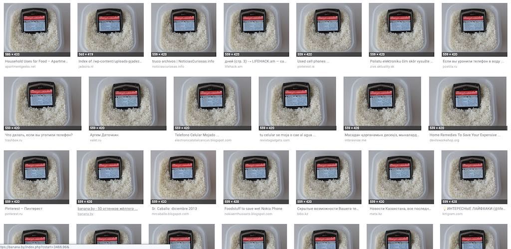 iFixit's tweet photo. iFixit Pro Tip: Rice is for dinner, not repair. Putting your water damaged phone in rice won't fix it.

https://t.co/OyIkB2i9hA https://t.co/OIy54aZBha