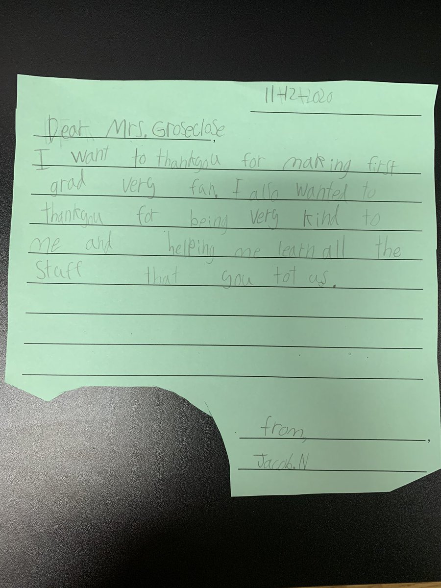 So thankful for the sweet notes I have received from current and past students!!❤️ <a href="/BaucomPTA/">Baucom PTA</a> <a href="/baucomes/">Baucom Elementary School</a>