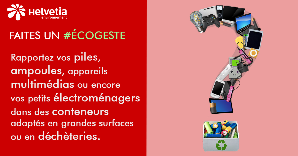 Parce que vos appareils électroniques peuvent mettre les centres de tri en danger, il est important de bien #trier ! 🚮

🔥Saviez-vous que déposer une simple pile dans votre #poubelle pouvais déclencher des incendies ? 

Des habitudes simples que nous devons tous adopter ! 🙏