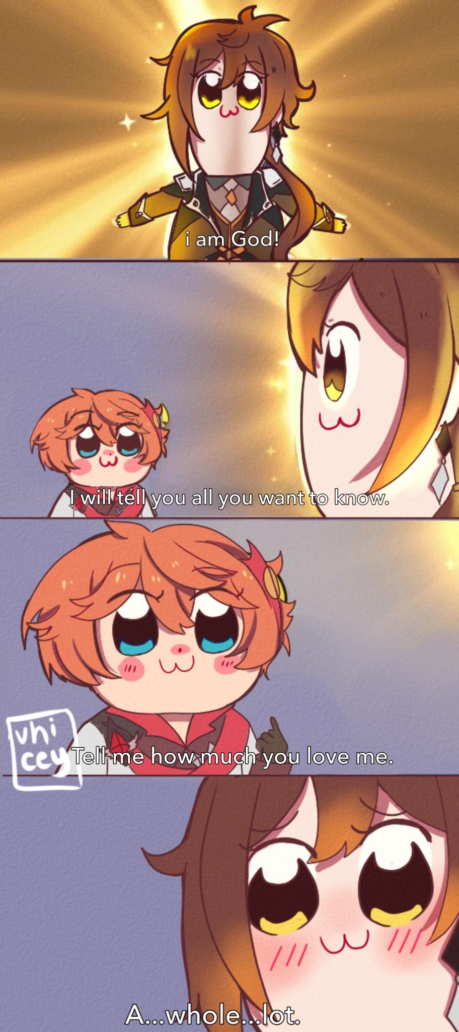 Vhicey Wants Yakult Commission Open Pop Team Epic X Genshin Yep I Tried To Remake The Scene But With Zhongli And Childe Genshin Impact Genshinimpactfanart Zhongli Childe Tartaglia Zhonglixchilde Fanart Artistontwitter
