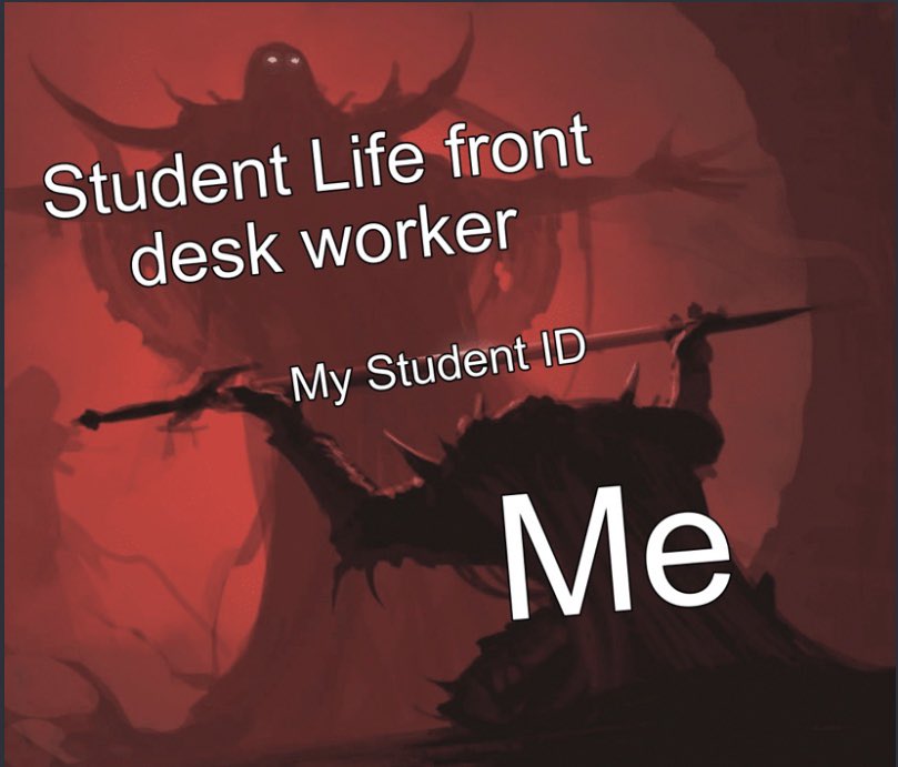 Hi, welcome to Student Life, would you mind swiping in?