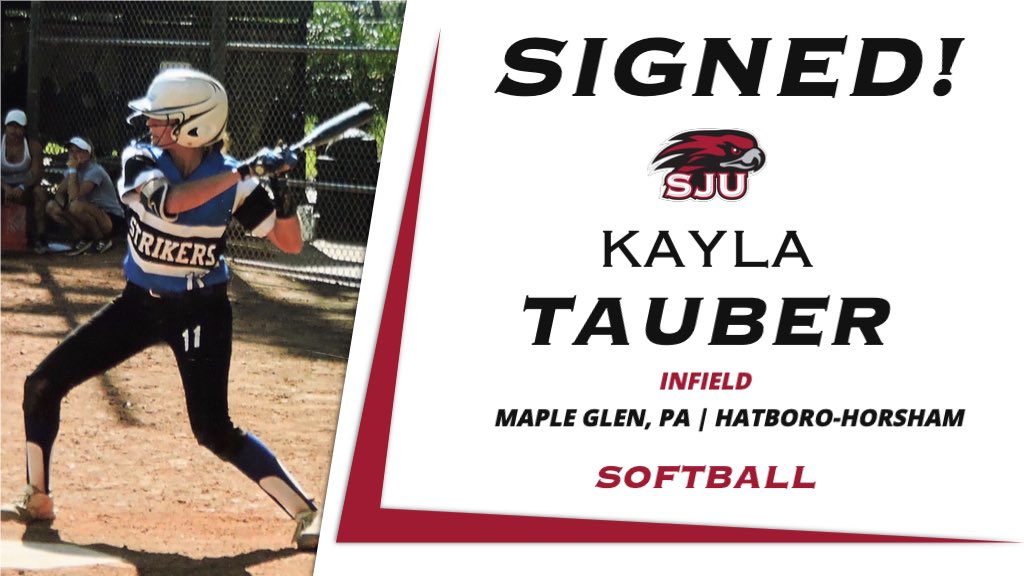 SJUHawks_SB's tweet photo. Welcome to Hawk Hill, @TauberKayla ! #THWND ✍️🦅@03_strikers https://t.co/dxtY2vdCTK
