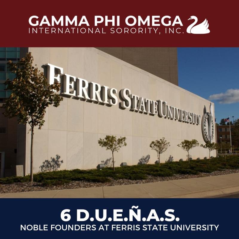 gphioindianasu's tweet photo. We are excited to announce and welcome our newest Noble Founders, 6 D.U.E.Ñ.A.S. at Ferris State University! This marks the second university campus in the State of Michigan for Gamma Phi Omega!
#gammaphiomega #gphio1991 #gphio #gphioswans #ferrisstateuniversity https://t.co/plP1ACvTZC