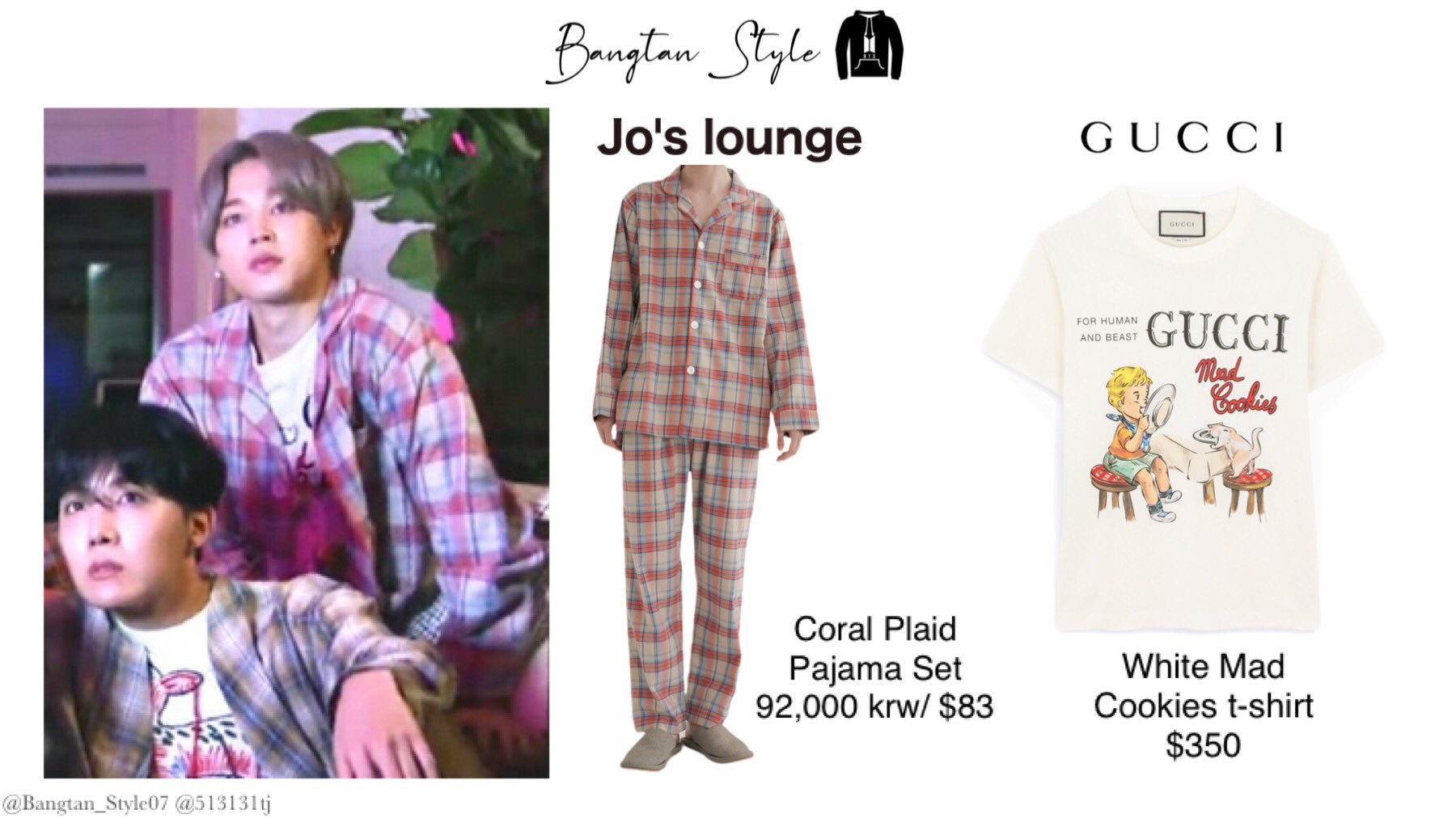 ★BTS JUNGKOOK JIMIN★【JAJU】★Flannel Check Pajama Se.t★ The Jikook Closet on X: 