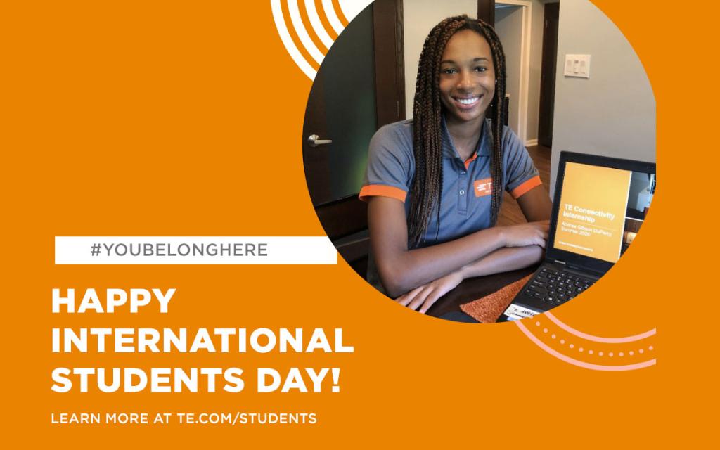 TECareers's tweet photo. Join us in celebrating #internationalstudentsday. Because of you, the future is bright! Join us: https://t.co/4mMLcZAIhg #LifeatTE #UnleashedatTE https://t.co/mKsOlJ2wbO