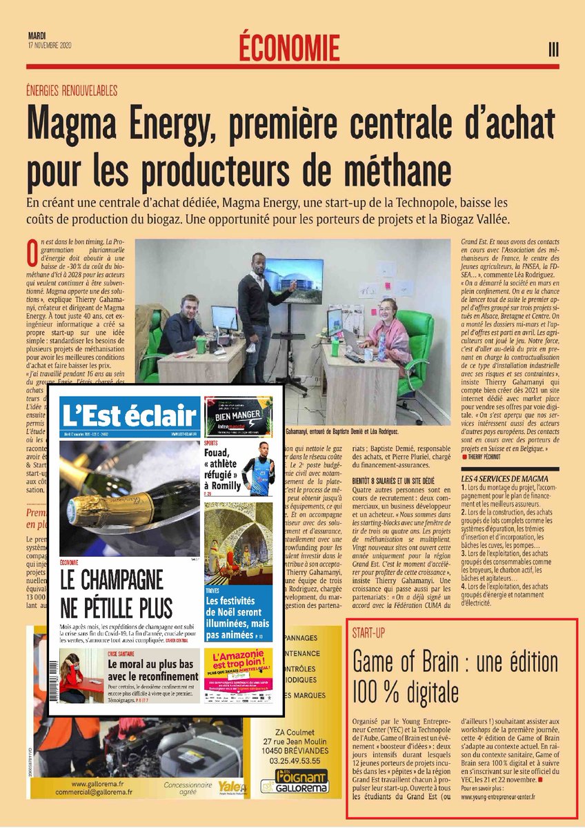 Wordcomconsult's tweet photo. Organisé par le @YEC_Troyes et la @TechnopoleAube, Game of Brain est un évènement 'booster d'idées' ouvert à tous les #étudiant de la @regiongrandest (ou d'ailleurs), les 21 et 22 novembre, via @lesteclair
#GameofBrain @VilledeTroyes https://t.co/kR8EH8hLqV
