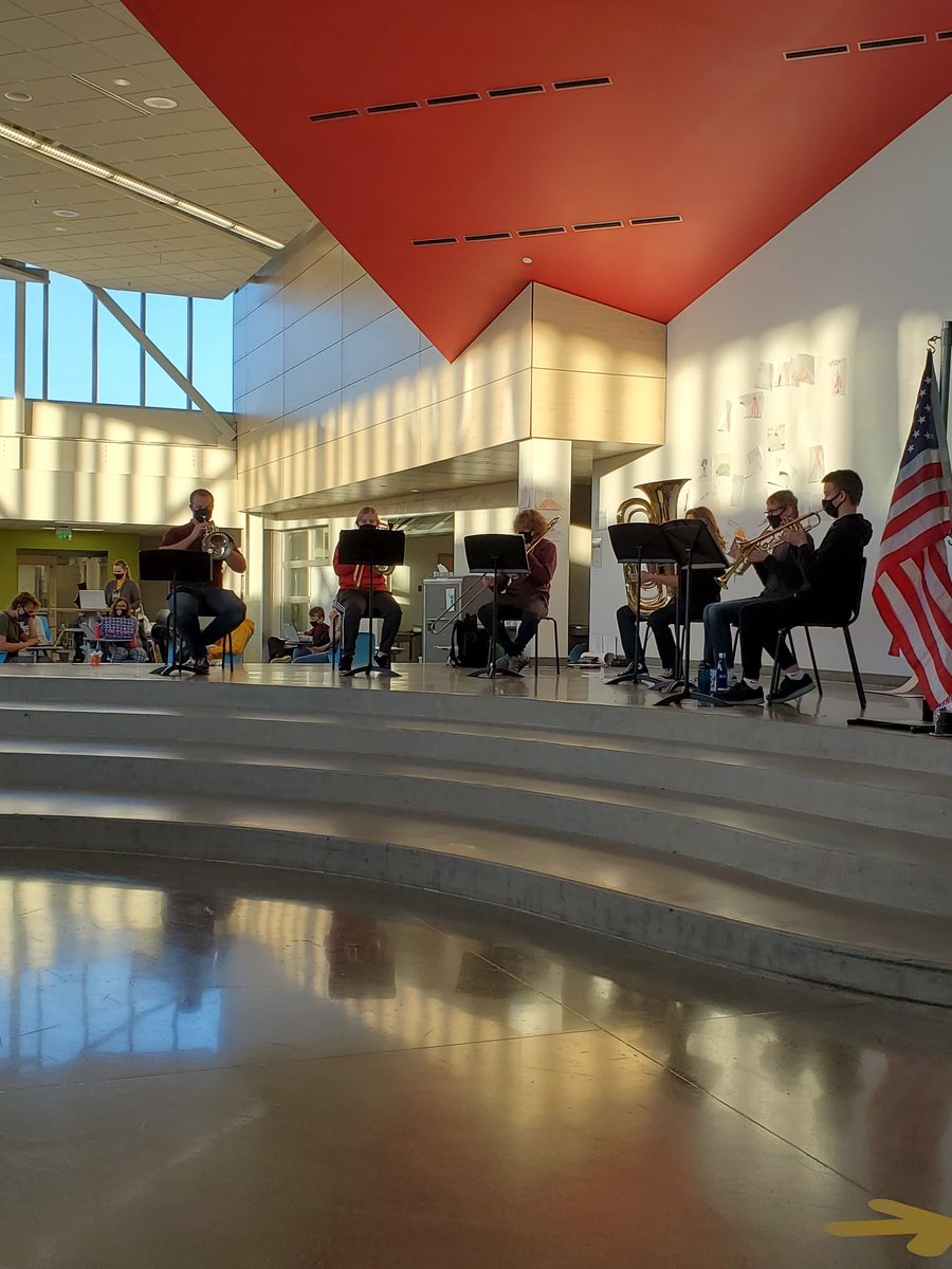 We had a special performance from the JHS Brass Ensemble this morning! It was a great way to start our last day of in-person learning. Thank you <a href="/Jordan_Bands/">Jordan Bands</a> !❤🎺
