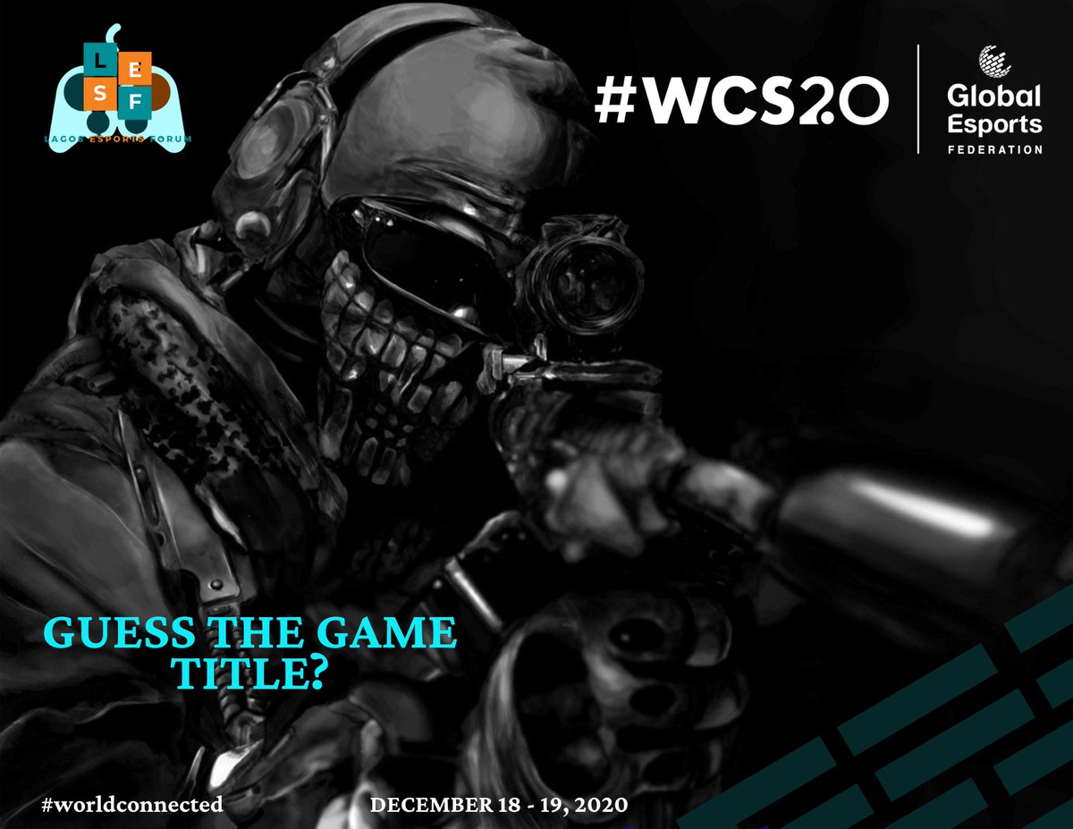 LagosESports's tweet photo. Tomorrow we begin the 30-Day Countdown to the @GE_Federation's #worldconnected series 2020 - Sub Sahara Africa Community Tournament.

We will reveal the Game title, the Prize Pool &amp; some other details.

CAN YOU GUESS THE GAME TITLE?

#WCS20 #ESports #GEF #LESF #Africa https://t.co/GGy7eujt8n