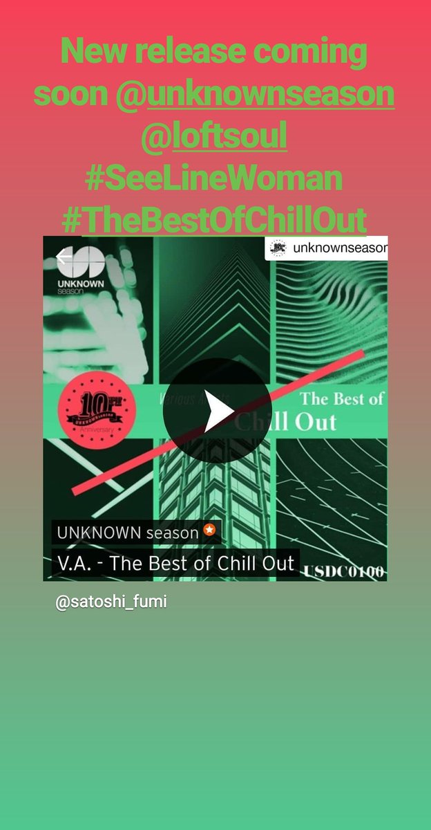 AfroFaerie's tweet photo. New release coming soon @unknownseason @yoshihorino @satoshi_fumi @loftsoul @_Dirtylildevil_ https://t.co/yHnbqWe6aA #SeeLineWoman #London2Tokyo #TheBestOfChillOut https://t.co/ir4Ll2owhx