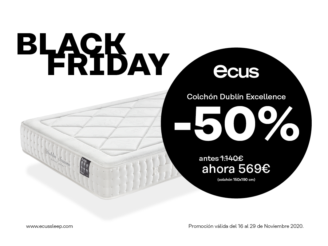 ecussleep's tweet photo. ¡Aprovecha el #BlackFriday y llévate el colchón Dublín Excellence con un 50 % de descuento!
*Oferta válida del 16 al 29 de noviembre.

Busca tu tienda más cercana en:
👉https://t.co/c48iBWUjaV https://t.co/HtaKU3nM7B
