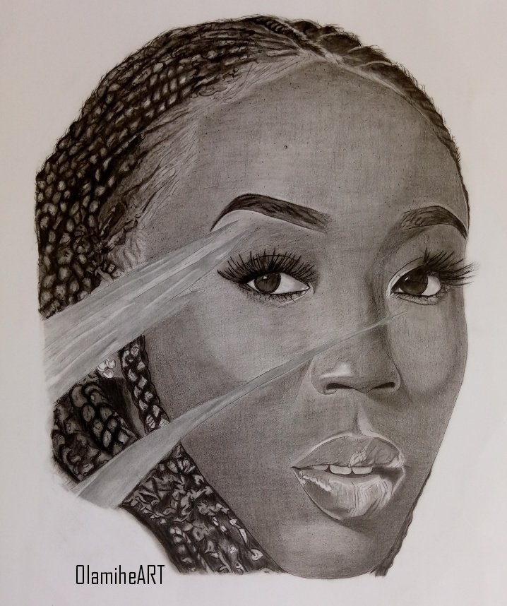 OL_TheFirst's tweet photo. A pencil drawing of @BeverlyNaya portraying that every dark-skinned woman deserves to be treated equally in every field.
#SkinTheDocumentary
Please retweet and tag her till she sees it ๐๐พ https://t.co/VFCTQQTu3o