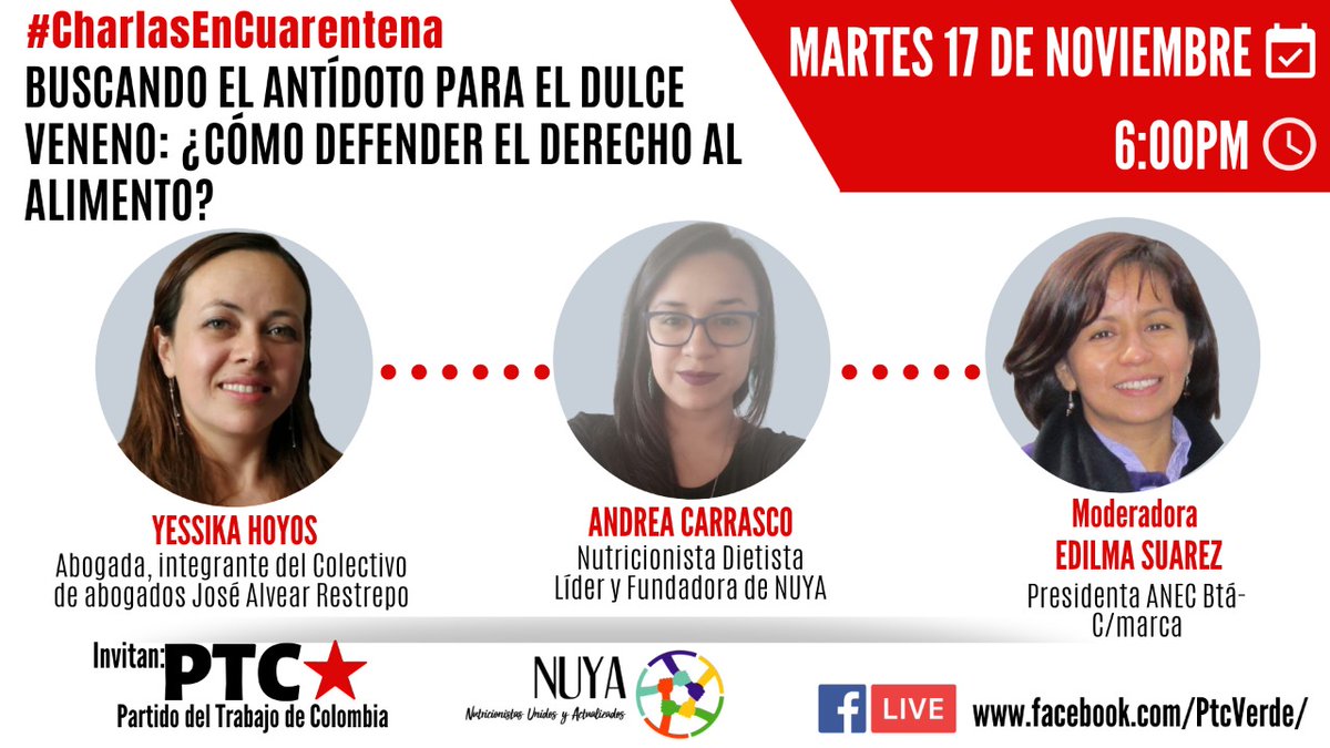 NUYA_Nutricion's tweet photo. Nos vemos esta noche de 6 a 7pm para hablar de la situacional a nivel nacional del azúcar desde varias perspectivas.

#NUYA #NoMasVeneno #NoMasAzucar #AlimentacionSaludable https://t.co/Ihv8DUdTCL
