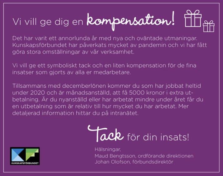 kunskapsdirren's tweet photo. Idag får alla medarbetare i ”Drömfabriken” en överraskning när de tittar i sin mejl 🤩. De är värda all uppskattning för ett grymt bra arbete inte bara under pandemins prövningar utan alltid. 750 fantastiska medarbetare som gör skillnad för våra härliga elever varje dag!👏🏻👏🏻👏🏻 https://t.co/04w37dBMZl