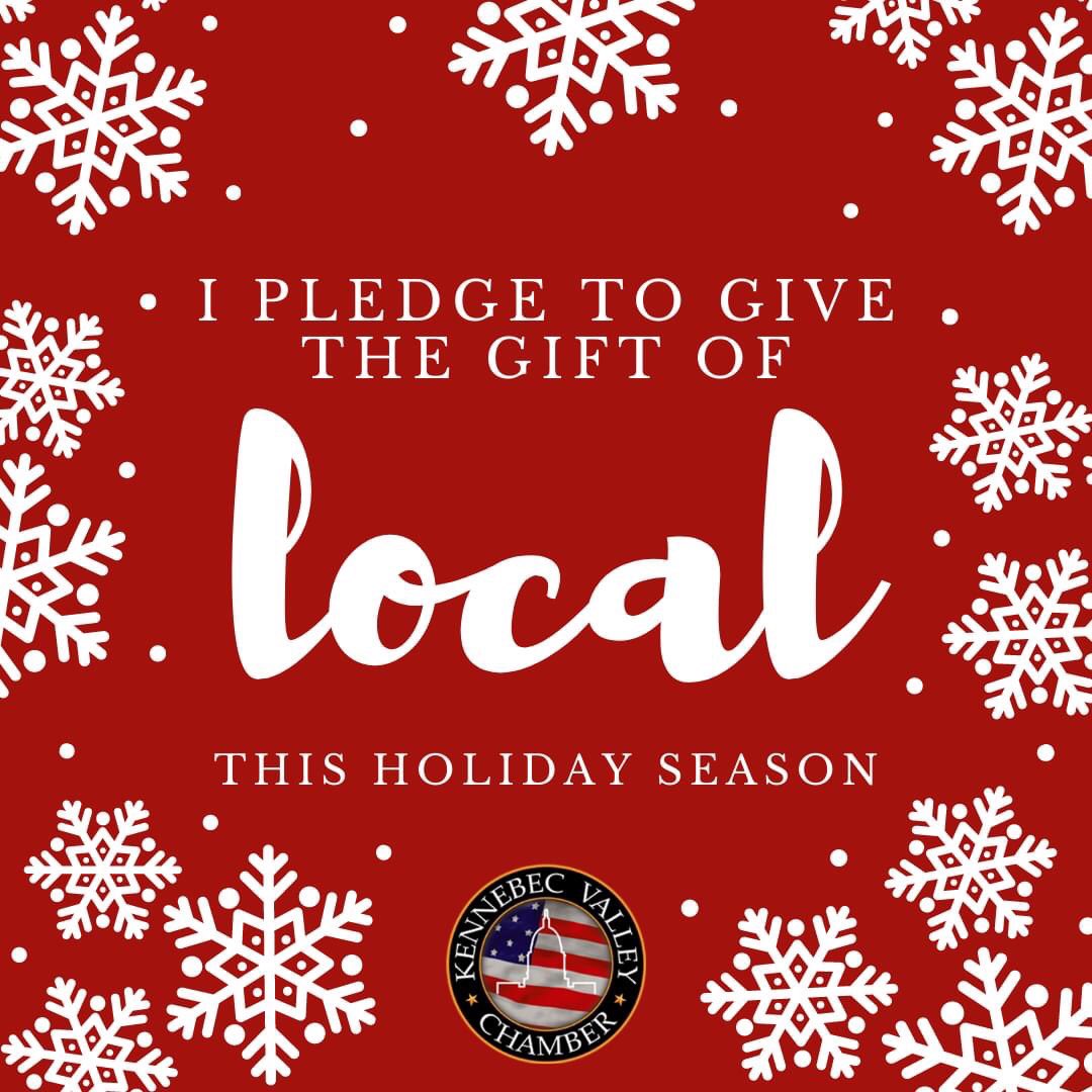 KennebecChamber's tweet photo. Are you giving local this holiday season? Retweet this image and encourage your friends and family to support our local businesses 🎁 https://t.co/K5u7OKXkeW