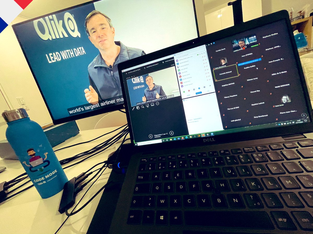 Here we are #QlikMeetup Paris with <a href="/MikeCapone/">Michael Capone</a>, CEO of @Qlik 🤩, for the Welcome Message! #WeAreQlikCommunity 👍🏻 all together! #QlikLuminary #QlikCaptain