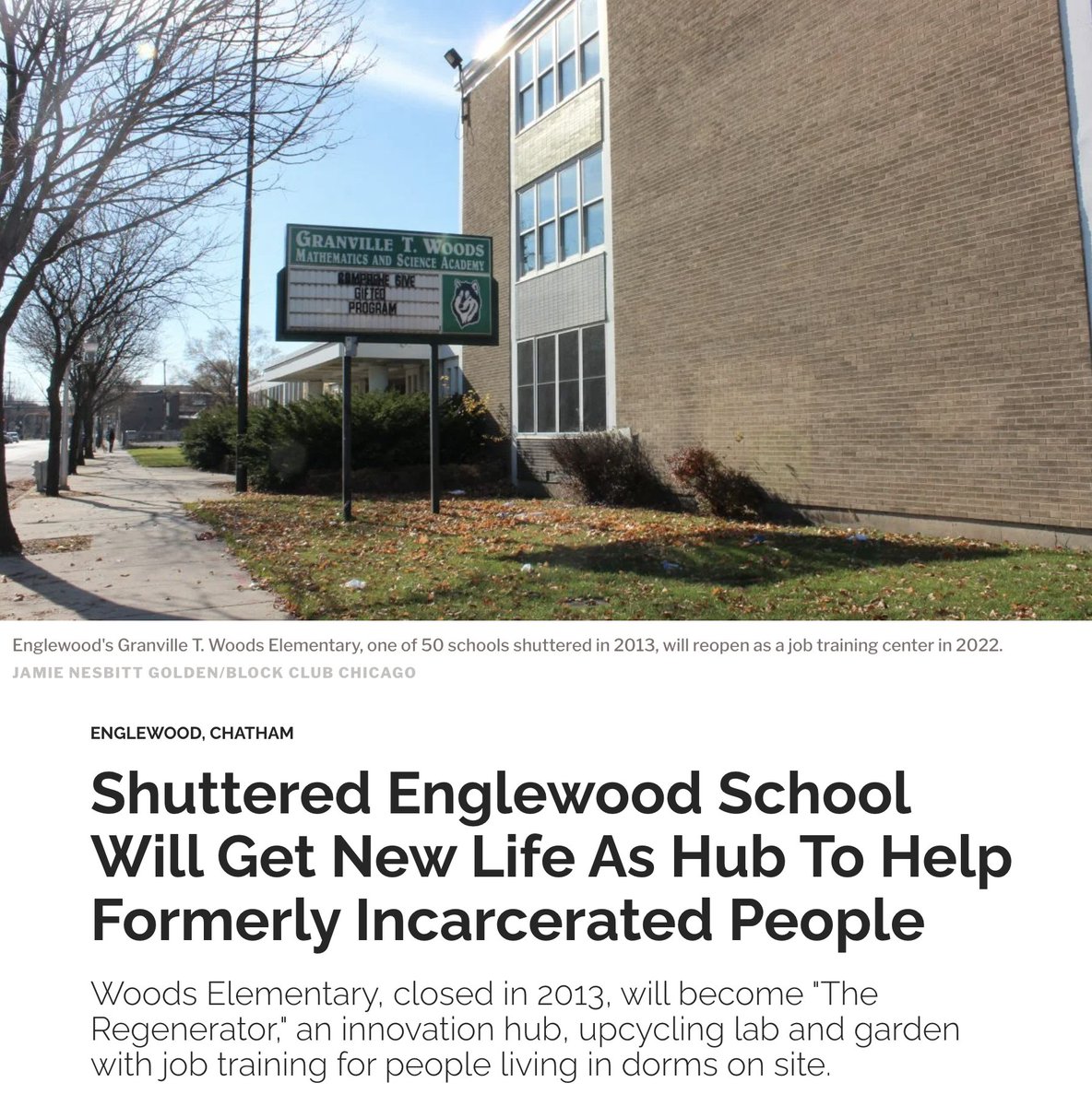 photo of shuttered school