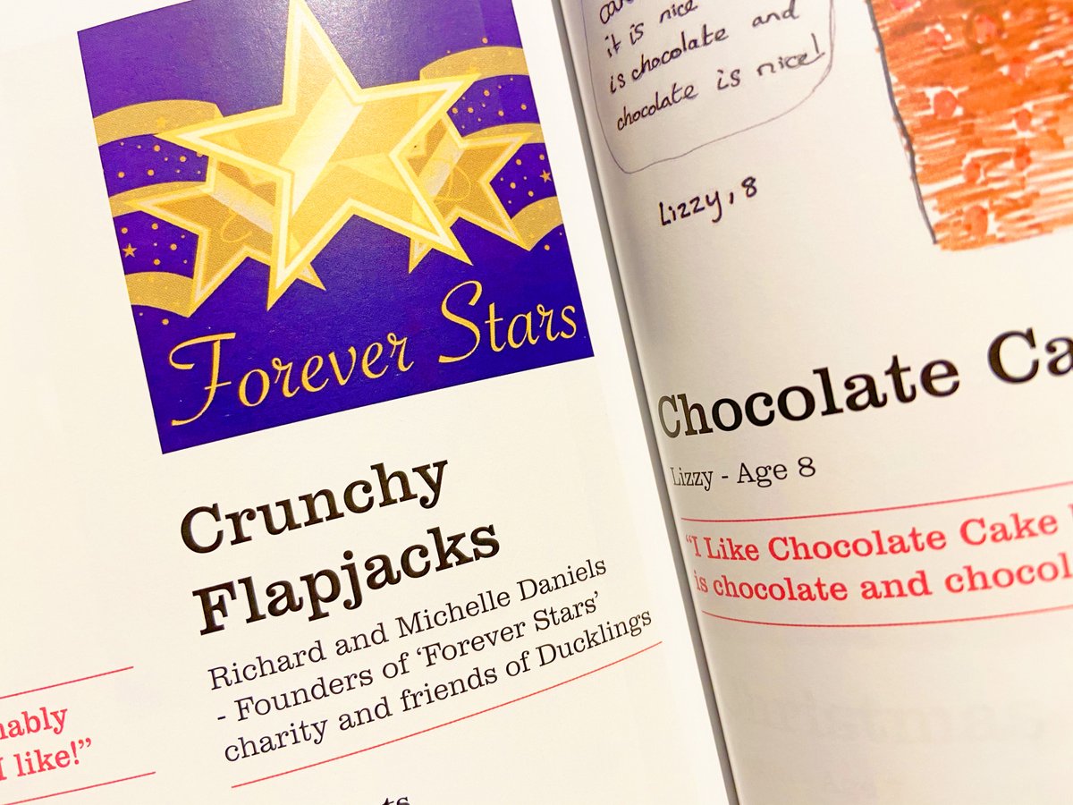 ducklingsnotts's tweet photo. @FSFundraising Forever Stars are a charity who are very close to our hearts, that's why we absolutely had to include them in our Cook Book, they sent us their 'Crunchy Flapjack' recipe... and it's 'proper tasty'! 😋
#foreverstars https://t.co/2SZpHQh9GA