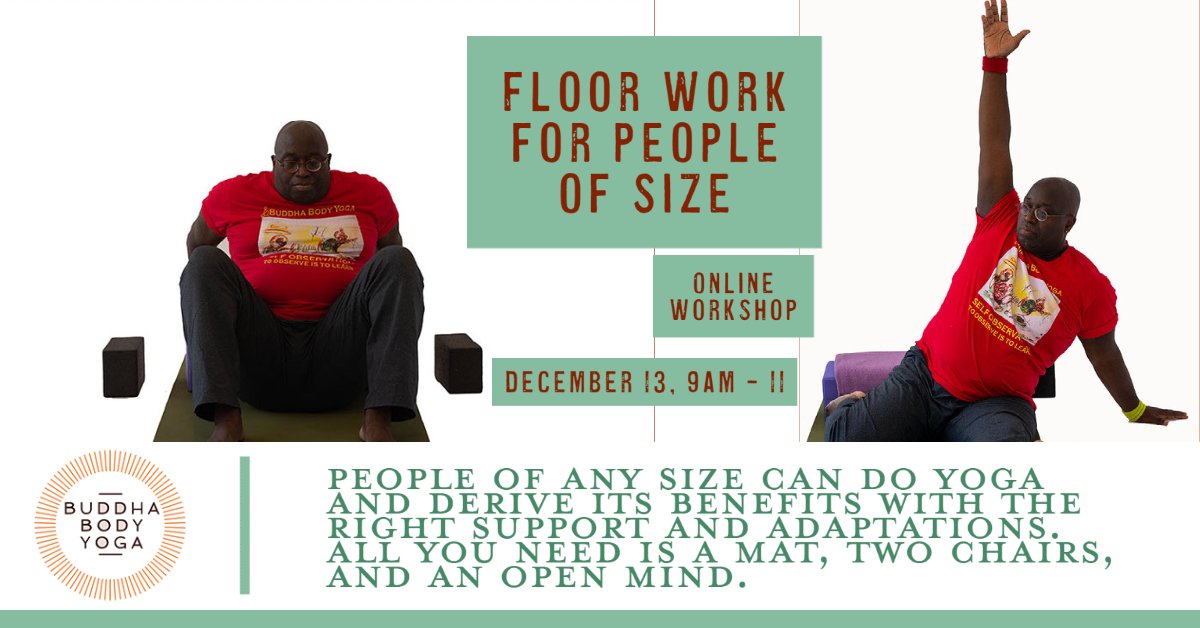 BuddhaBodyNYC's tweet photo. THIS SUNDAY // Learn #Yoga #chairwork as a student or teacher! // #LiveYogaClass for People of Size // Register here: https://t.co/f3ehCbf4v3
#YogaTeacher #YogaWorkshop #YogaContinuingEd #yogateacher #chairwork #YACEP #YogaWorkshops #fatyogaproject #fatyogavariations https://t.co/lemWI0W8Dq