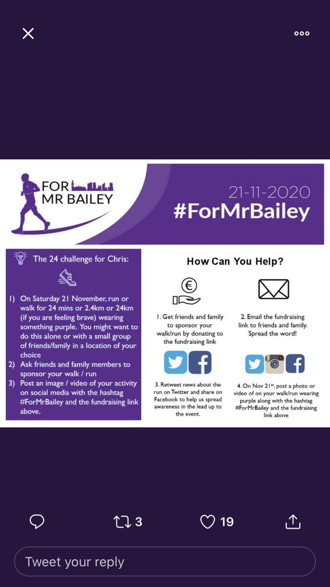 FunkygemGemma's tweet photo. On Saturday, I’ll be running 10km in support of #ForMrBailey and I’ll be donating £5 for every km that I run. Chris won’t know it but the presentation he gave at the BSN conference a few years ago was the reason I started running. He’s an inspiration! 💪 https://t.co/UyYlqhsiX8