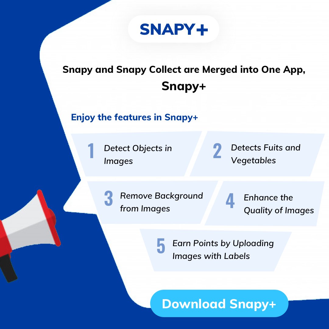 SnapyInc's tweet photo. 👉Download the app now:
https://t.co/T30b8aHp3X
.
.
.
.
#snapyplus #detectobjects #detectfruits #detectvegetables #removebackground #enhanceimage #snapnow #aicommerce #paidtosnap #earnmoneyfromhome https://t.co/drReYDc9hS