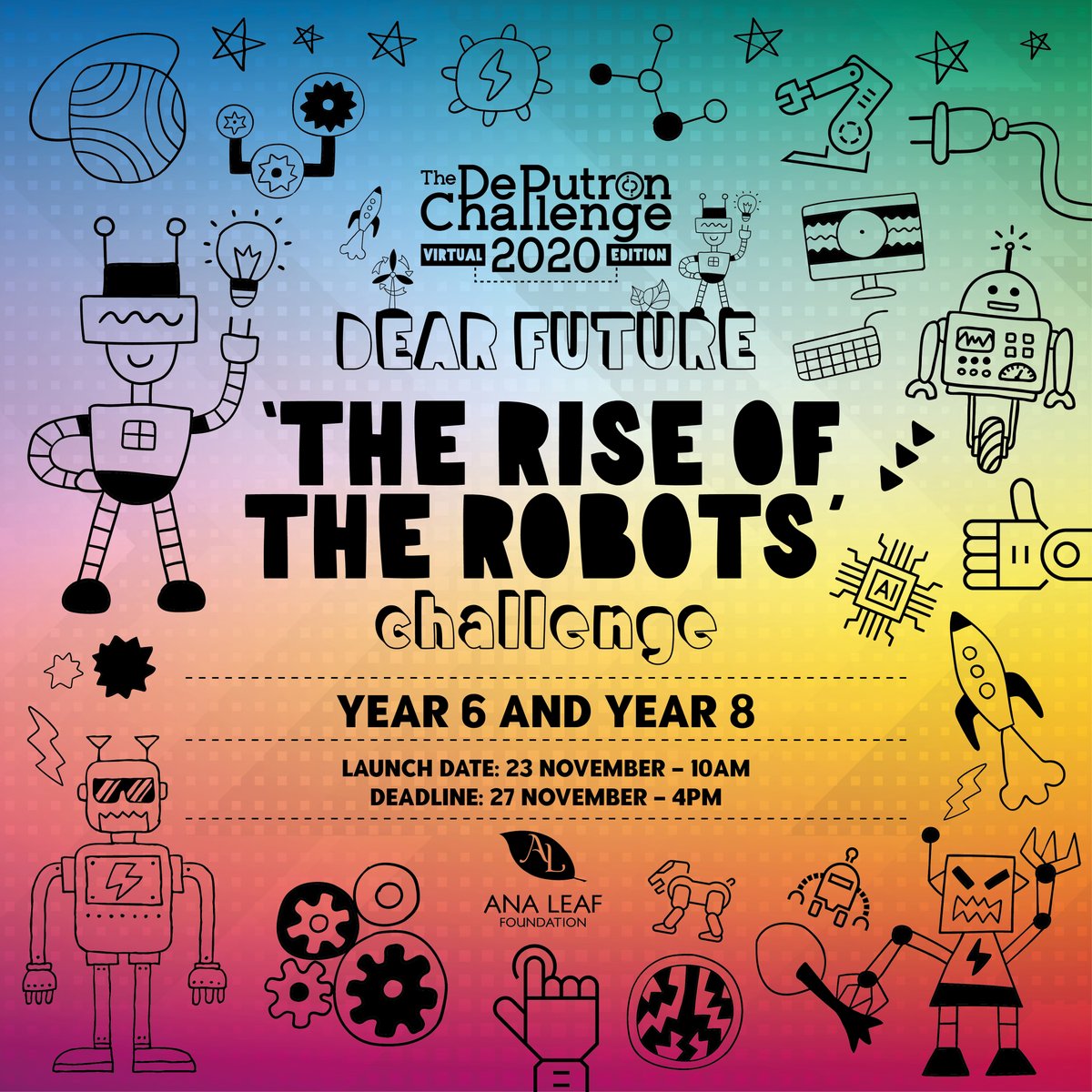 The 'Rise of the Robots'! The second challenge will be live on 23rd November at 10am and is all about coding a game! Who is ready?! #DPC2020 #DePutronChallenge2020