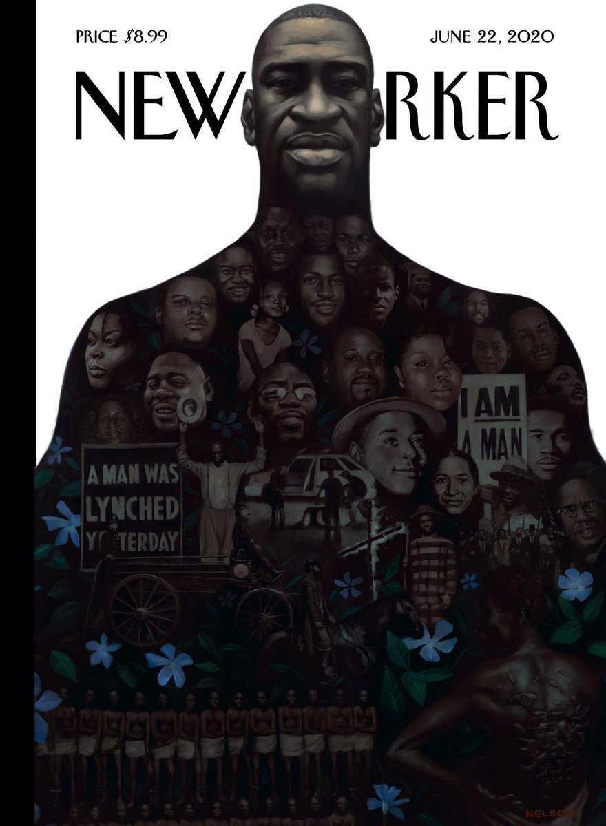 SND's tweet photo. Moving work in this extraordinary year by @KadirNelson. The latest: a new cover for the @NewYorker, which feels like a ray of hope. Previous covers for @RollingStone &amp; The New Yorker. Find more work here: https://t.co/lDcH5xSA4o

#SNDelect #ElectionResults #BlackLivesMatter https://t.co/KM6EHJrtpG