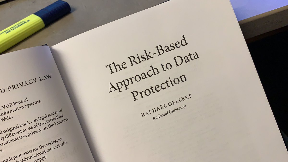 Here it is. Curious! #RiskBasedApproach #GDPR #DataProtecction #DSGVO