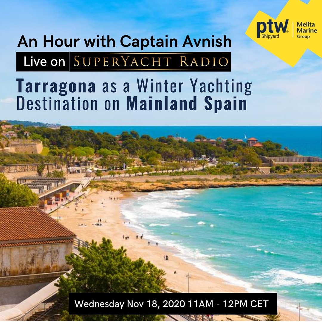 Let's connect for An hour with @captaindhall on <a href="/superyachtradio/">@SuperYachtRadio</a> and talk about Tarragona as a winter yachting destination on Mainland Spain

#captain #experts #yachting #tarragona #shipyard #podcast #yachts #yachting #tuesday #luxuryyacht #superyacht #tuesdaymotivations #winter