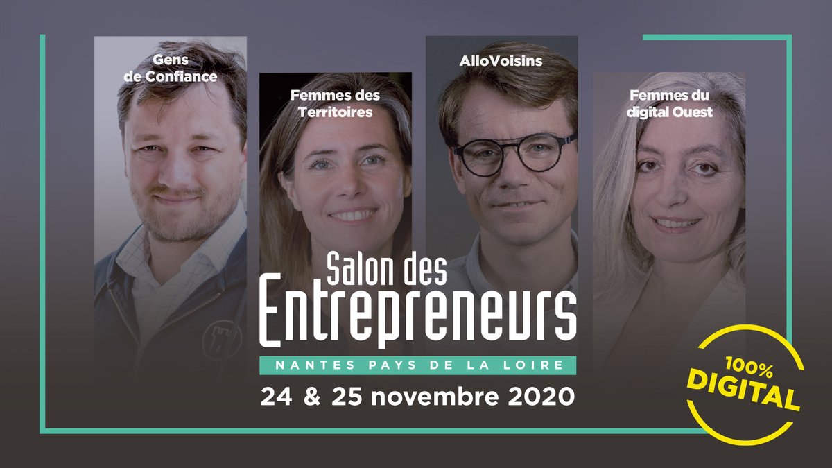 [#Entrepreneuriat] J-7 pour le Salon des Entrepreneurs ! 🚨 

Face à la situation sanitaire, le salon se réinvente et vous propose une expérience 100% digitalisée 💻

Deux journées pour faire accélérer vos projets🚀, alors foncez vous inscrire 👉 bit.ly/2Tu8W2S