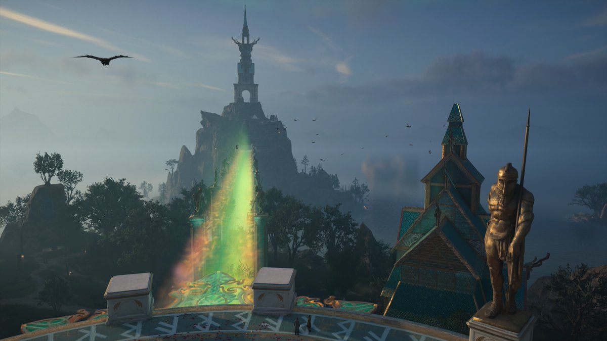 AxeslingerVP's tweet image. ~Heimdall's Tower &amp;amp; The Rainbow Bridge~

#AssassinsCreedValhalla #PS4share #PhotoMode #VGPUnite #VirtualPhotography