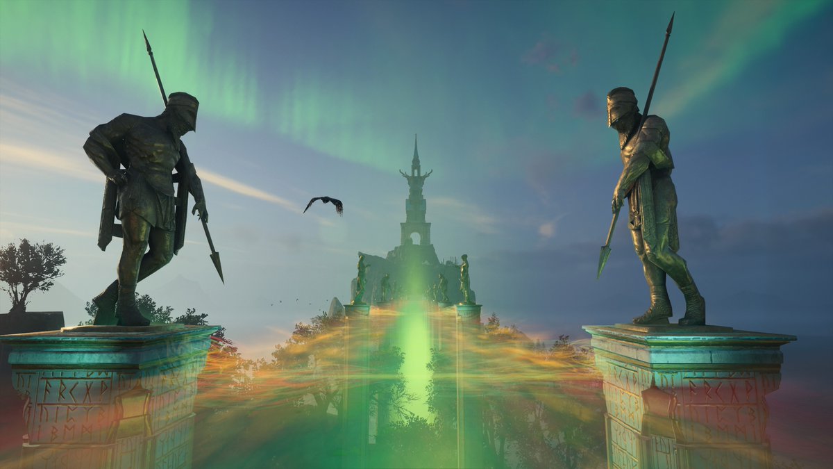 AxeslingerVP's tweet image. ~Heimdall's Tower &amp;amp; The Rainbow Bridge~

#AssassinsCreedValhalla #PS4share #PhotoMode #VGPUnite #VirtualPhotography