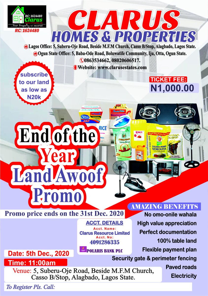 Also check out  @clarus_estate land promo and see amazing prices on lands..DO NOT SLEEP ON THIS