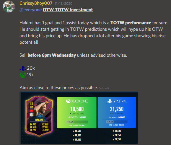 Dajerbal's tweet photo. You'll be seeing me retweeting plenty of OTW Investments people have made over the coming 24 hours.

@FUTChris67 monitors, advises and consistently makes bank on OTWs &amp; other Live cards in the #SebXDaj Patreon ✅

If you don't know, get to know 🔥 https://t.co/H00tj4h11s