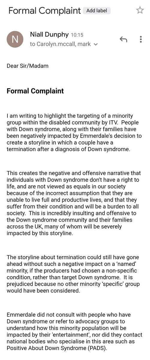 Members @PortsmouthDSA are asking @emmerdale to #HearOurVoice and bin your insensitive storyline #EducatingEmmerdale #Emmerfail #DSAction #HearOurVoice #carolynmccall #itv @portsmouthnews @bbcbreakfast #DailyMail @charlie_edmonds @alanwhiteheadmp @Royston_Smith