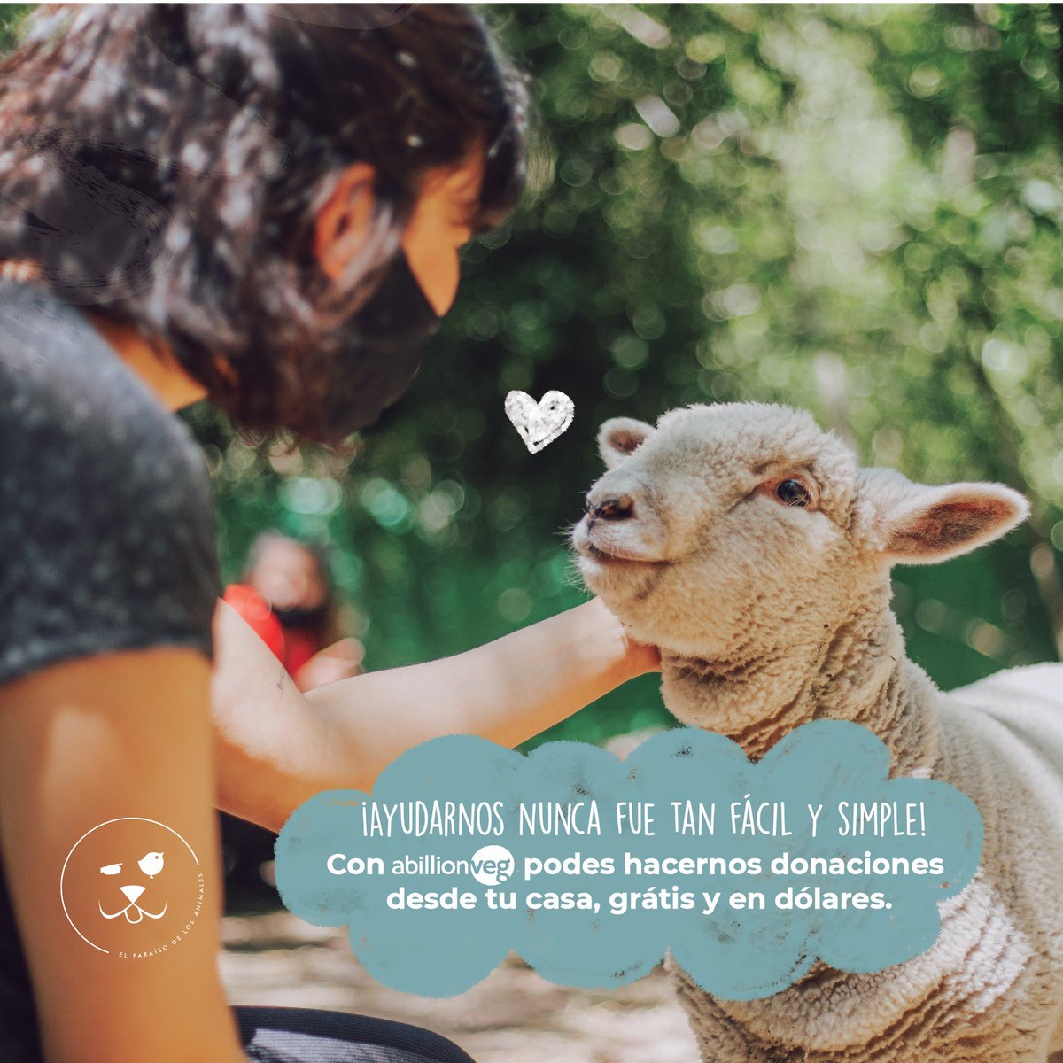 ❤ ¡Hacenos donaciones gratis y en dólares a través aplicación @abillionveg !
Cada 10 publicaciones que hagas podrás donar us$10 a nuestro #Santuario GRATIS. 
.
#ElParaisodelosAnimales #Amor #Respeto #Igualdad #govegan #CrueltyFree #app