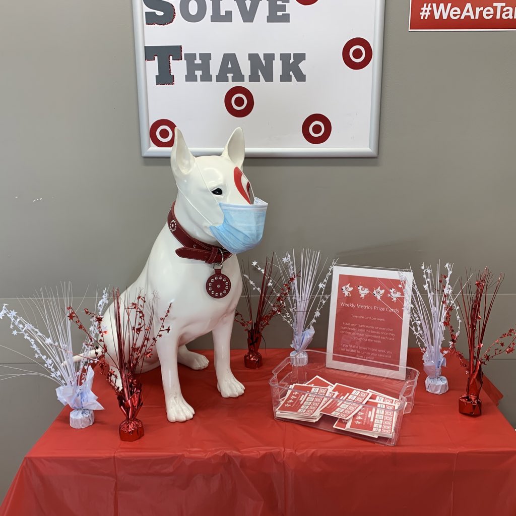ThatTargetLady's tweet photo. Having FUN with metrics at T1874! We all play to win! #WeAreTarget #worksomewhereyoulove #target #wearamask @PierreT1874 https://t.co/ternD79Yi7