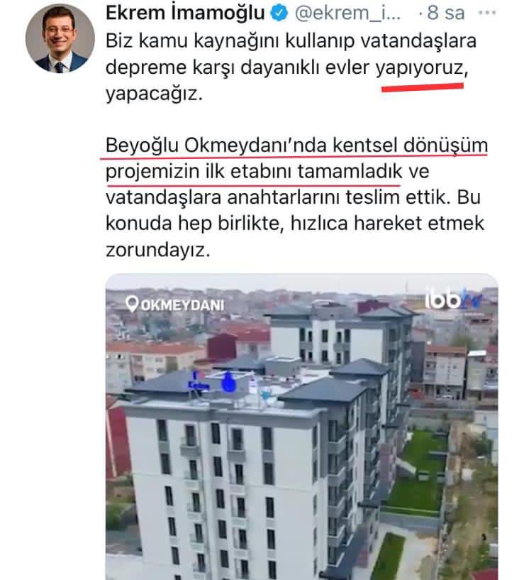 alpayozalan35's tweet photo. CHP'li İBB Başkanı, yine utanmadan Ak Parti projesine çökmeye çalışmış. 

Sen yalan söyledikçe, biz doğrusunu paylaşacağız. Karakterini görsün herkes. https://t.co/9RcOVUoxRG