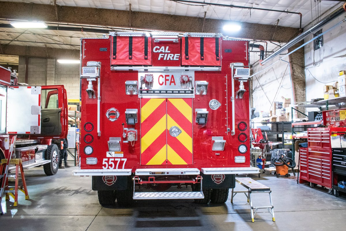 BMEFire's tweet photo. #RecentDelivery: Two more @CAL_FIRE Wildland Model 34's have left our facility! https://t.co/HnVgNjw2RW