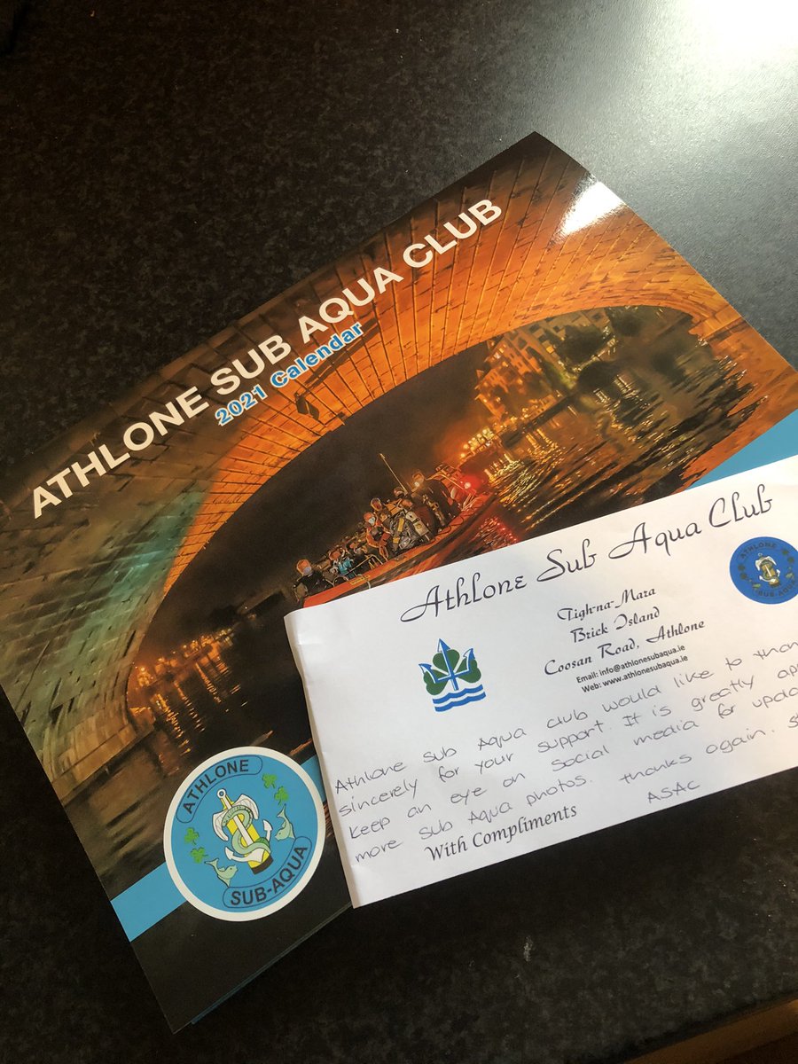 deekeegan's tweet photo. Thanks @athlonesubaqua ! @inathlone is really lucky to have a #team like this! #subaqua #team #calendar #2021 #photomemories https://t.co/Zkd2l3DPxk