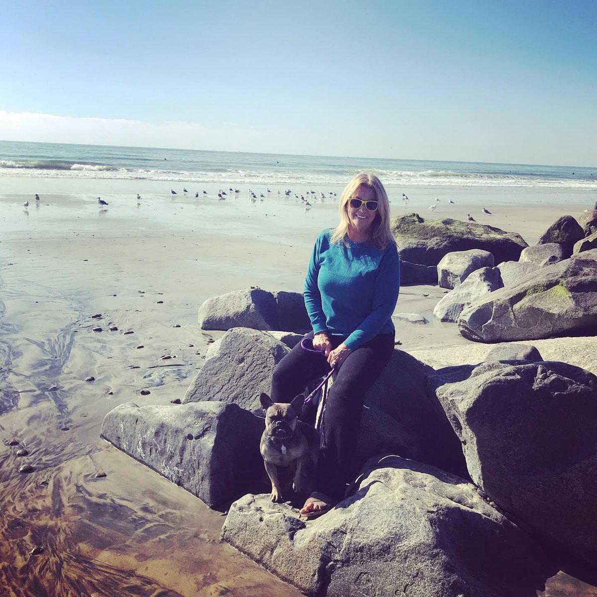 We love seeing pics of our owners living their best life! Cathleen @its_all_aces was enjoying Buccaneer Beach in Oceanside, California. 
-----------------------------
"Great little trip to the Sea!" #tmchappycamper #rvliving #rvlife #tmc #buccaneerbeach #frenchies