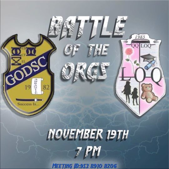 LOQSC's tweet image. Ladies and Gentlemen, tune in Thursday 11/19 at 7PM EST for a night of games and trivia with @GODSC_ and @loqsc. Winning is an option, having fun is required. May the best org win. All are welcomed and prizes will be given out! 🏆🥇
#HU24 #HU23 #HU22 #HU21