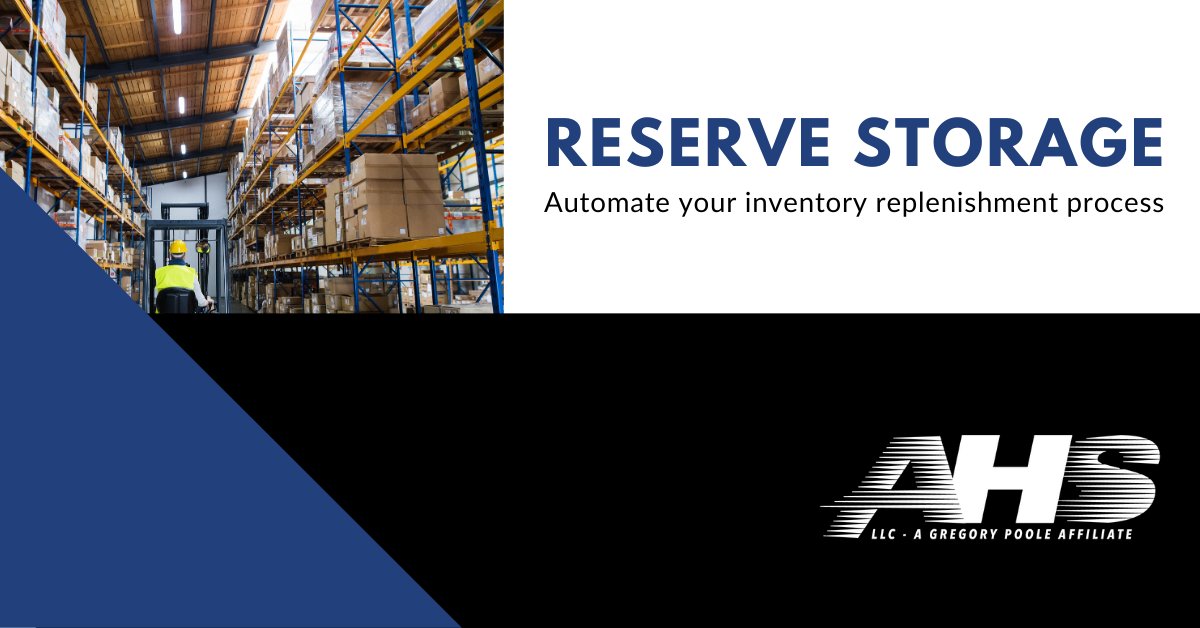 AHS_LLC's tweet photo. The main goal of having #ReserveStorage is #inventory replenishment. DCs need to ensure that the quantity of SKUs remain at optimum levels and that items are seamlessly rotated to avoid delays.

Learn more about the #solutions we offer. https://t.co/1qBkEa7FKD
#CustomerProcess https://t.co/ijluhOvbe1