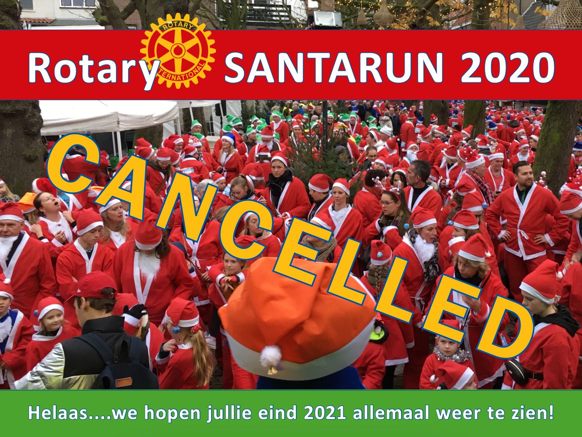 Dit jaar helaas geen Rotary Santa Run. Maar we zitten niet stil en geven dit jaar een andere invulling.