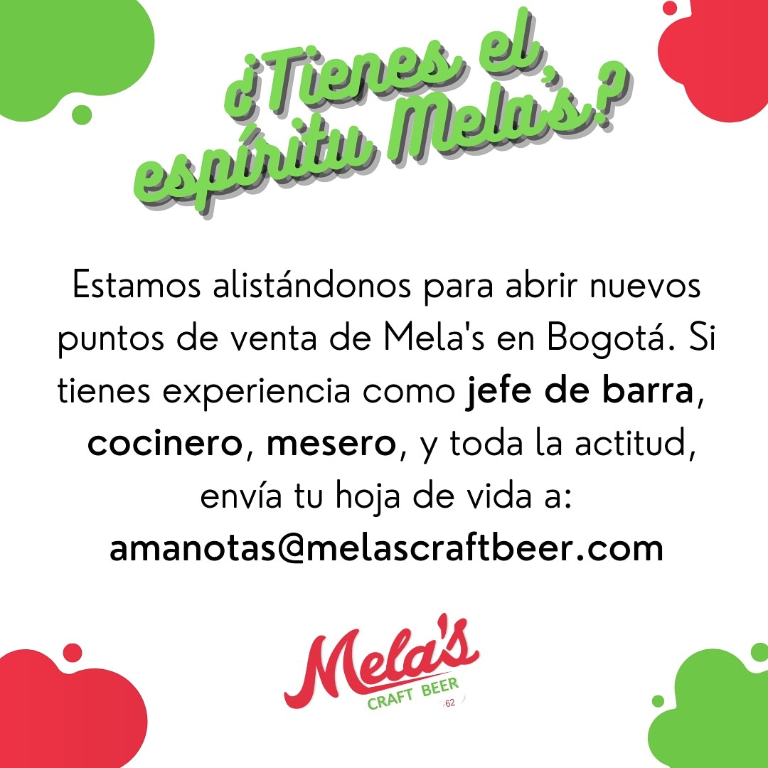 MelasBeer's tweet photo. Ahora, tu puedes ser parte de la gran familia Mela's.

No esperes más y dí con nosotros #SoyMelas https://t.co/ry5uG6cUjY