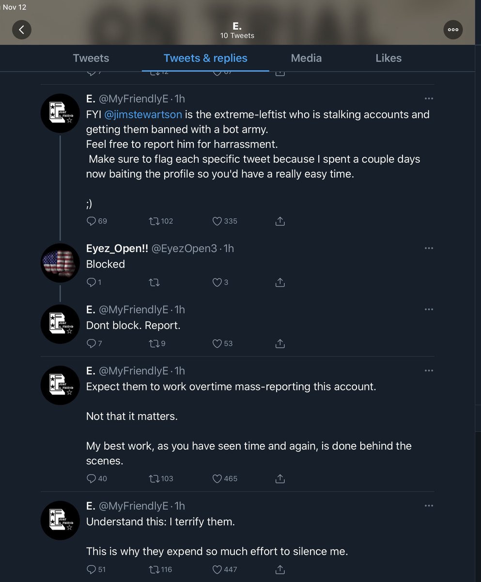 My favorite one is the last one. After we chased E off of Twitter and doomed him to Parler forever, he got very upset - in particular with your humble narrator. He started posting videos and tweets with the catch phrase “nothing can stop what is coming”