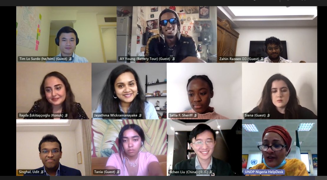 Thank you <a href="/antonioguterres/">António Guterres</a> &amp; <a href="/AminaJMohammed/">Amina J Mohammed</a> for meeting with the 2020 class of #SDGYoungLeaders to discuss their work to ensure a more sustainable future for all 🙏

To make the #GlobalGoals a reality by 2030, we count on YOUth 💪

Meet the leaders 👉 un.org/youthenvoy/202…