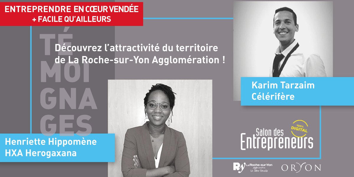 [CONFÉRENCE] RDV le 25 novembre 11h pour découvrir les #opportunités d'entreprendre sur le territoire de <a href="/larochesuryonfr/">La Roche-sur-Yon, Ville & Agglomération</a> et des #témoignages d'entrepreneurs #HXAHerogaxana <a href="/celerifere85/">Célérifère</a>. Ajoutez l'intervention à votre agenda !👉bit.ly/SDE-ECV @SDEntrepreneurs 
#SDE2020