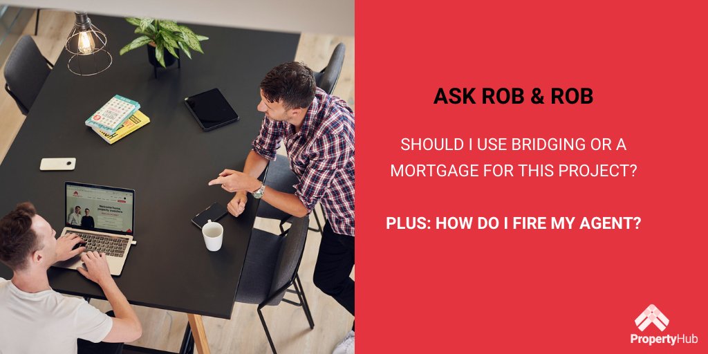 PropertyHubUK's tweet photo. Rob & Rob are back again this week discussing more on bridging finance but this week comparing it to using a buy-to-let mortgage.
Plus, if you're having issues with your management company, you're going to want to listen to this episode of #askrobandrob https://t.co/NO3ouOK80C https://t.co/r8011egQKV