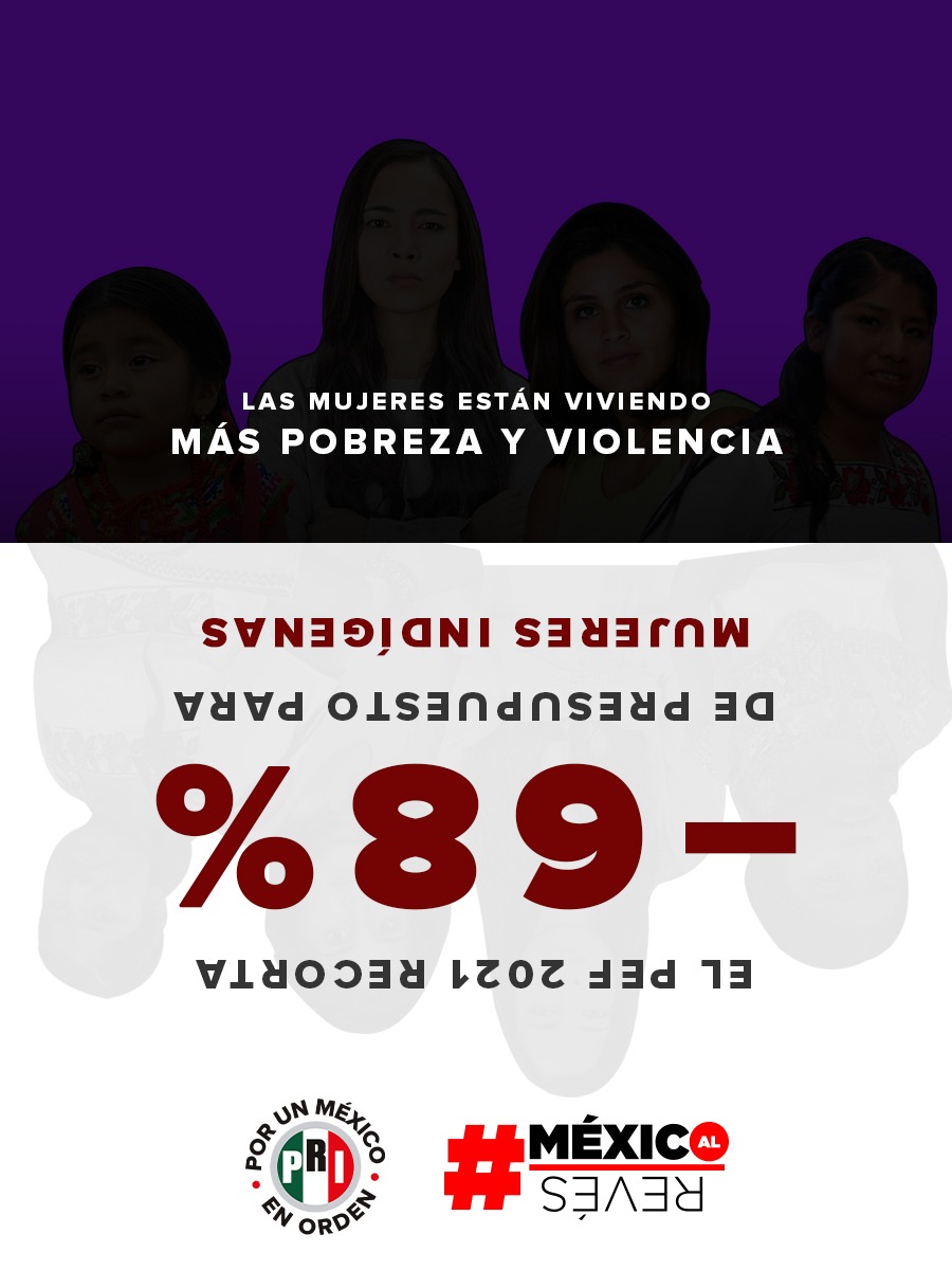 SaiNacional's tweet photo. #MéxicoAlRevés

Una vez más, el Sector Indígena quedó fuera del presupuesto, causando un grave daño sobretodo a las mujeres qué son el pilar de las familias.

@alitomorenoc
@caroviggiano
@PRI_Nacional https://t.co/duaEUt84Wr